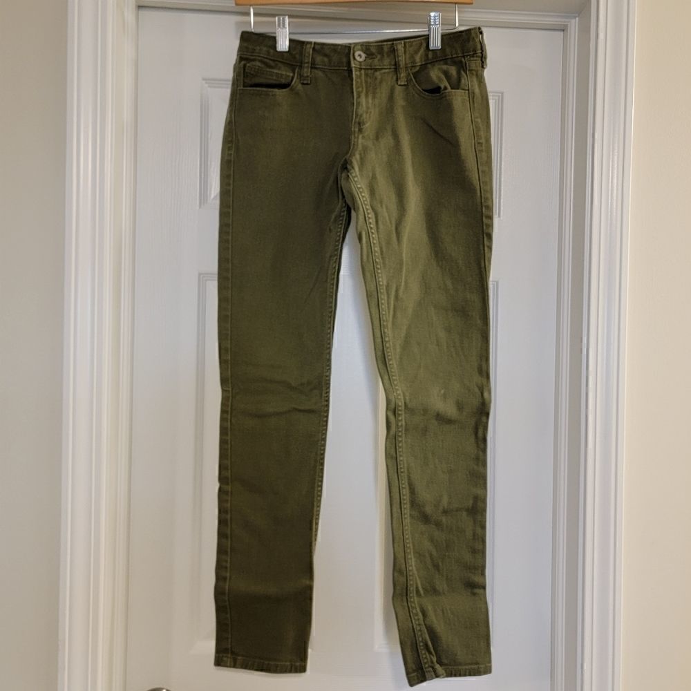 Arizona Army Green skinny Jeans size 7